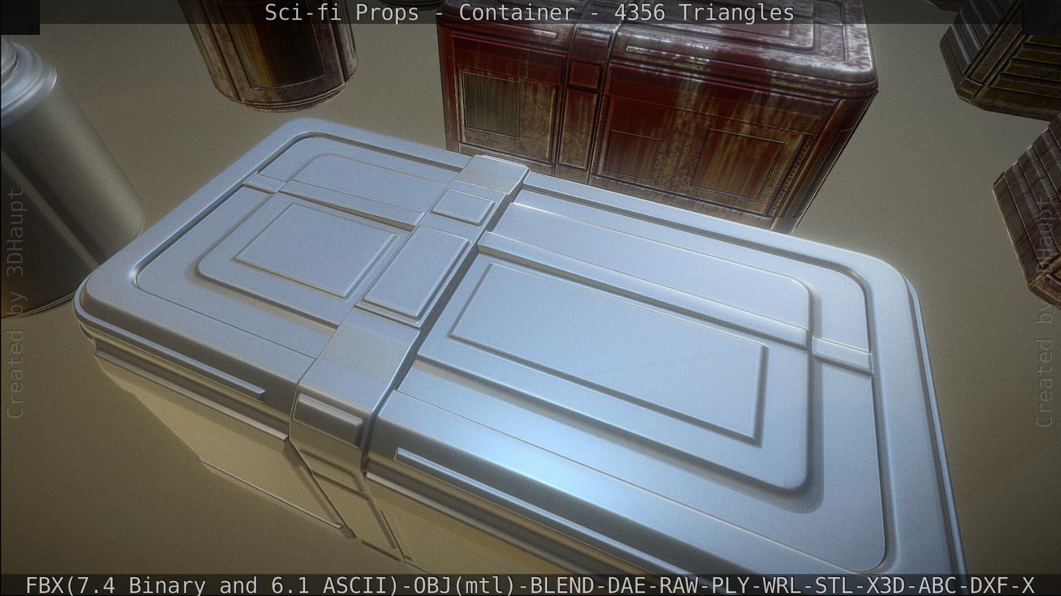 Sci-fi Props Low-poly 3D model_164