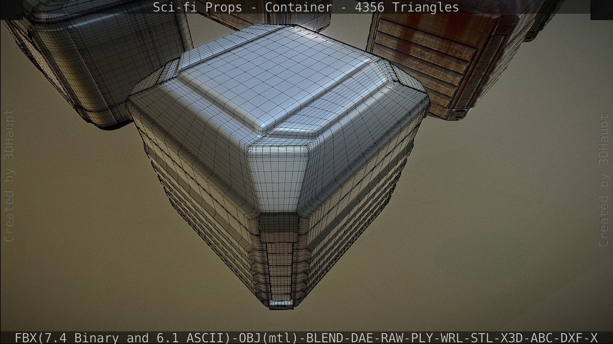 Sci-fi Props Low-poly 3D model_172