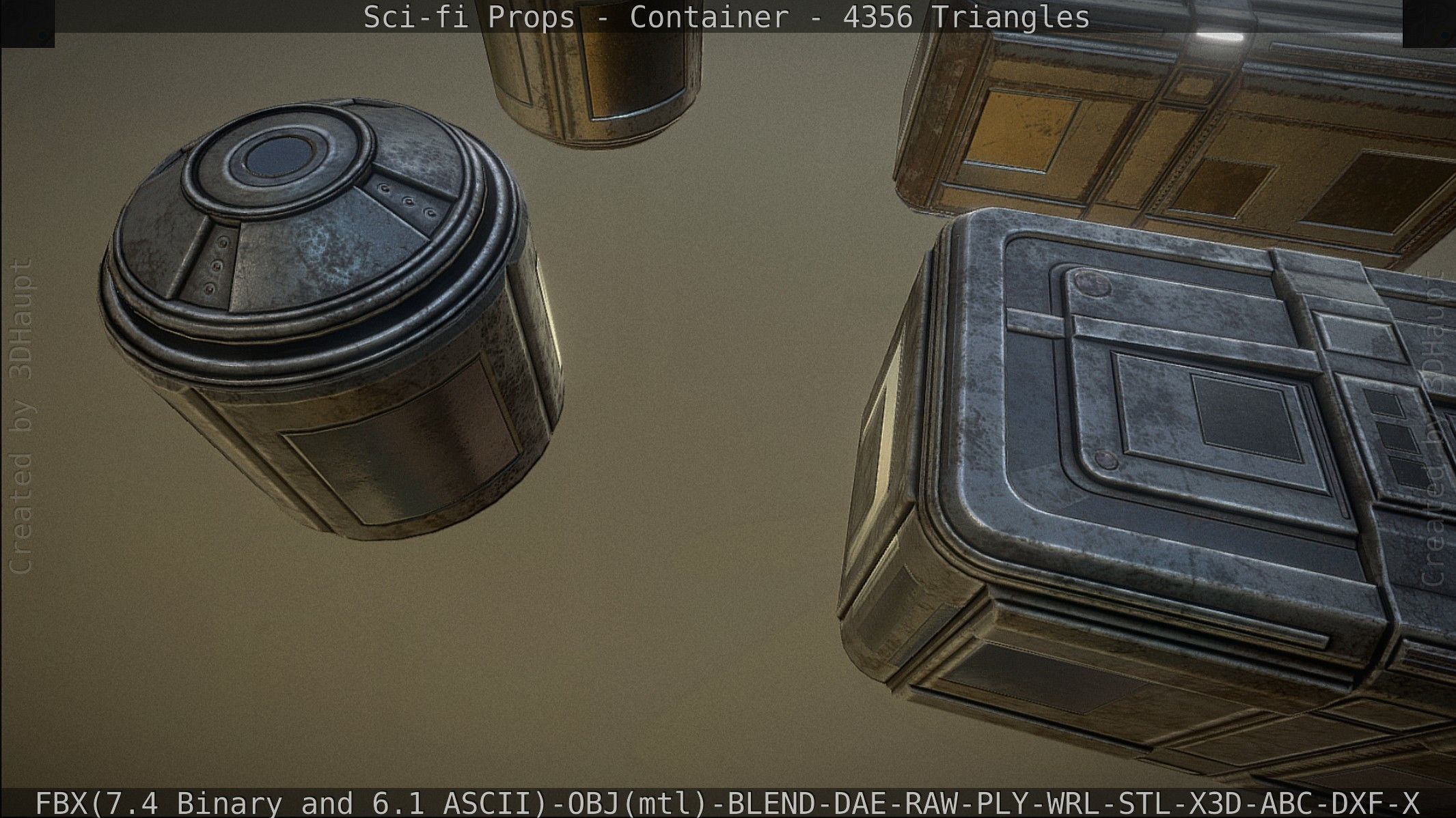 Sci-fi Props Low-poly 3D model_95