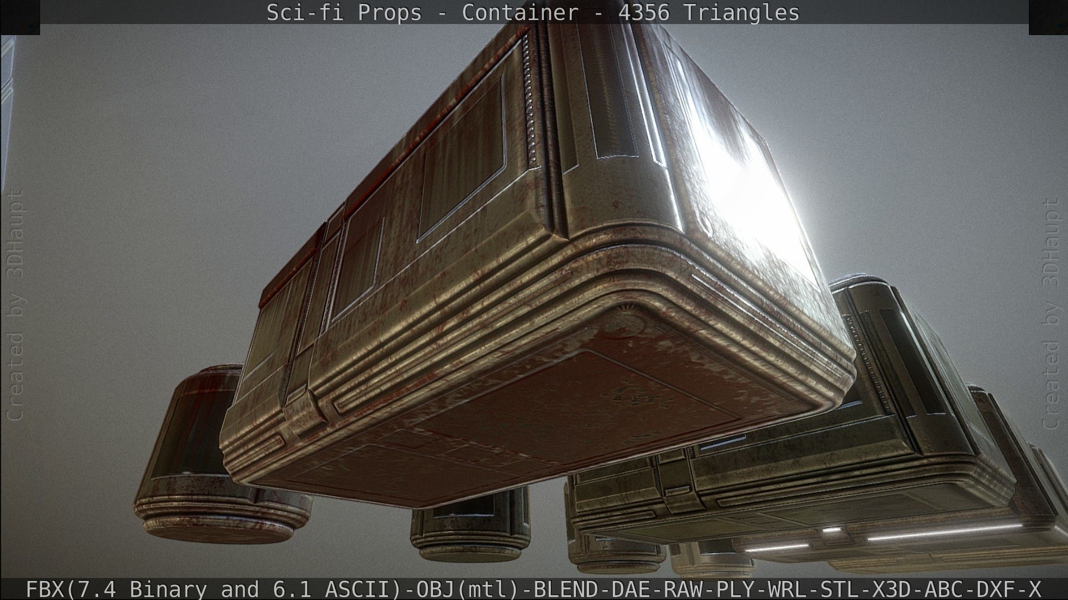 Sci-fi Props Low-poly 3D model_127