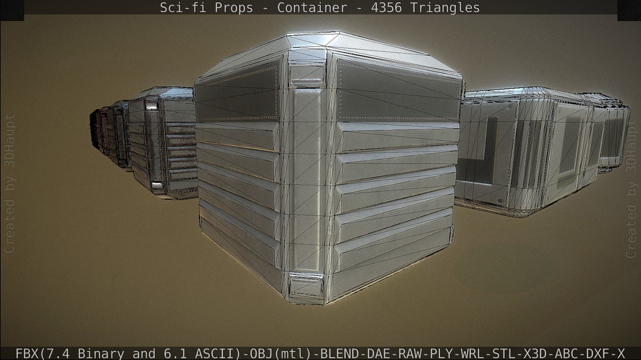 Sci-fi Props Low-poly 3D model_205