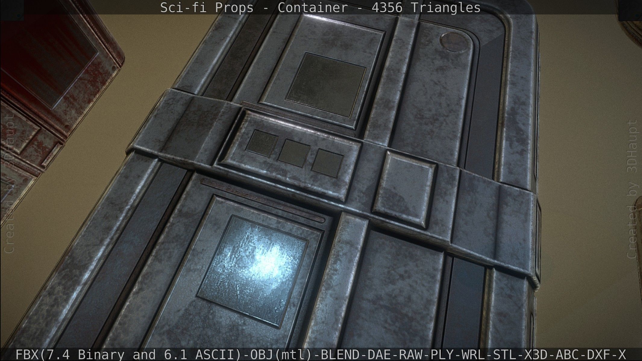 Sci-fi Props Low-poly 3D model_91