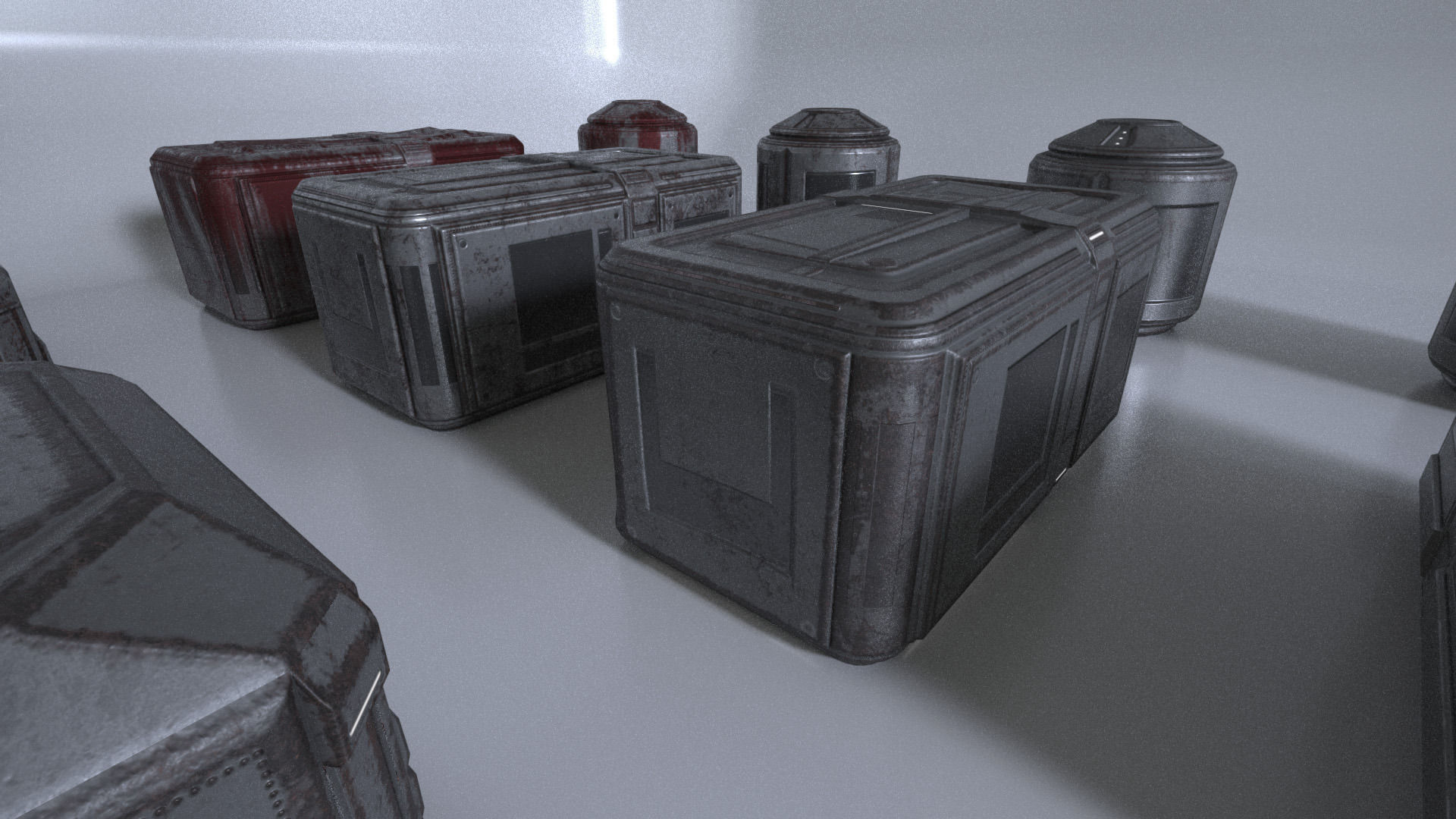 Sci-fi Props Low-poly 3D model_5