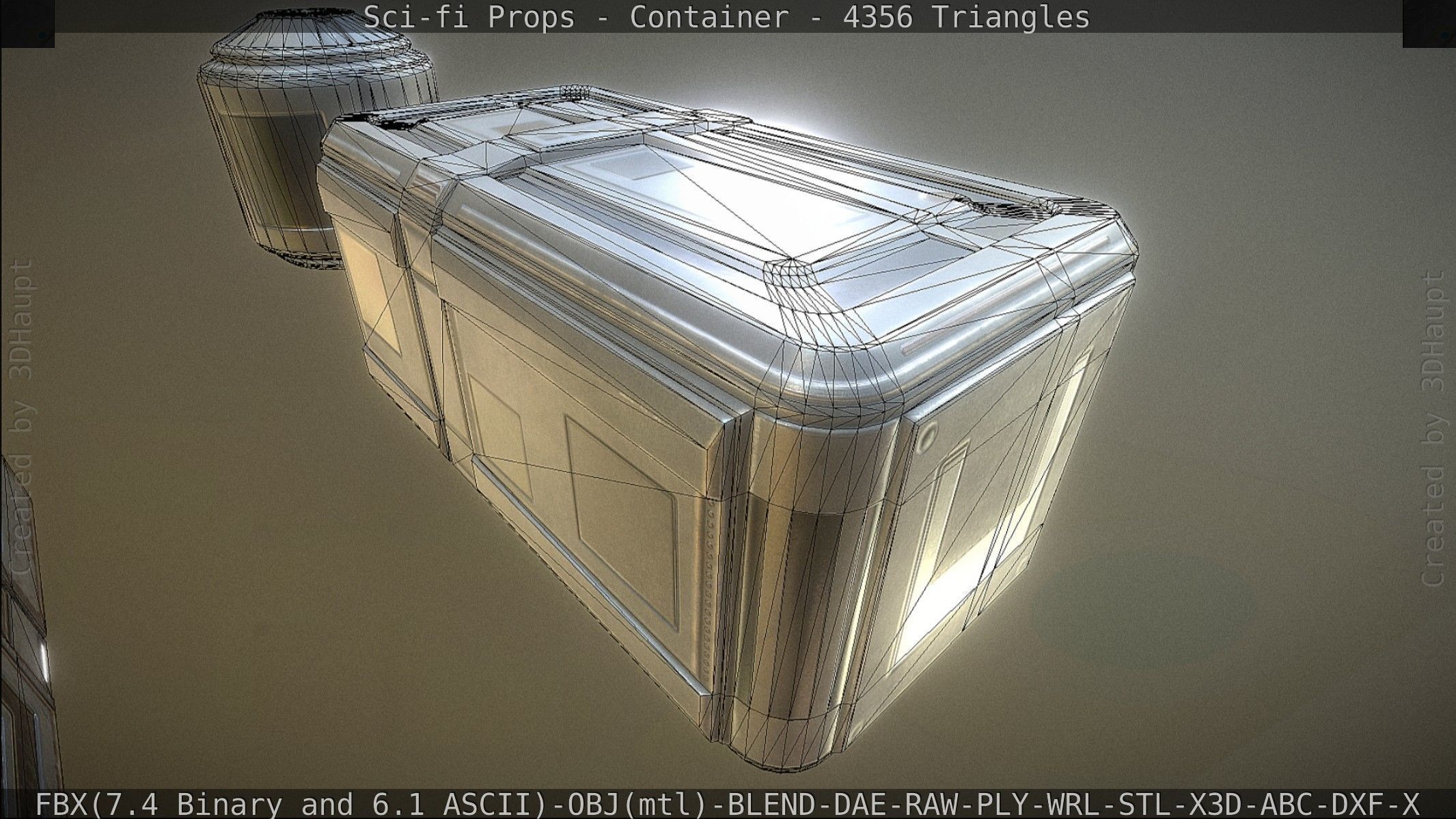 Sci-fi Props Low-poly 3D model_199