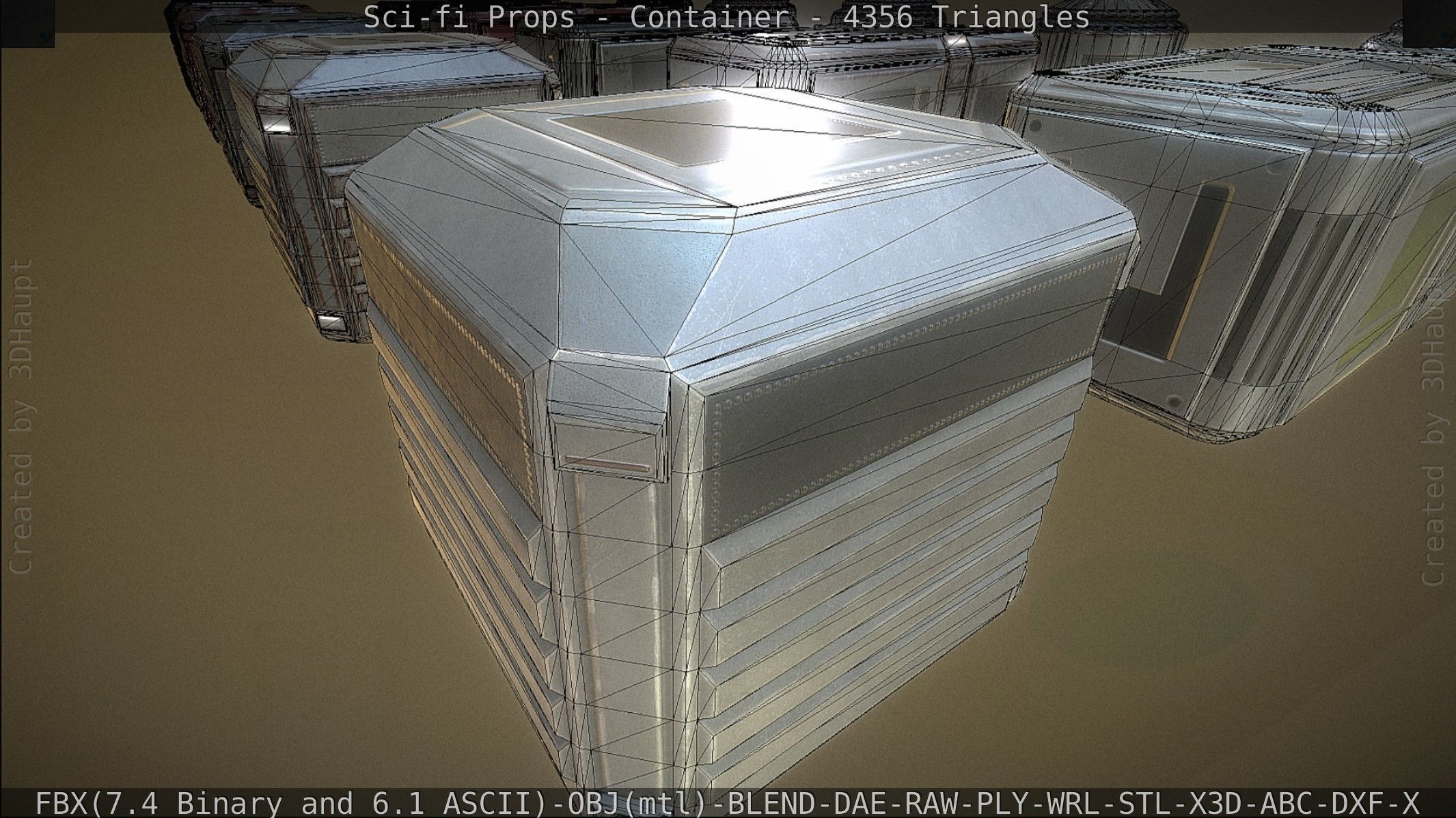 Sci-fi Props Low-poly 3D model_209