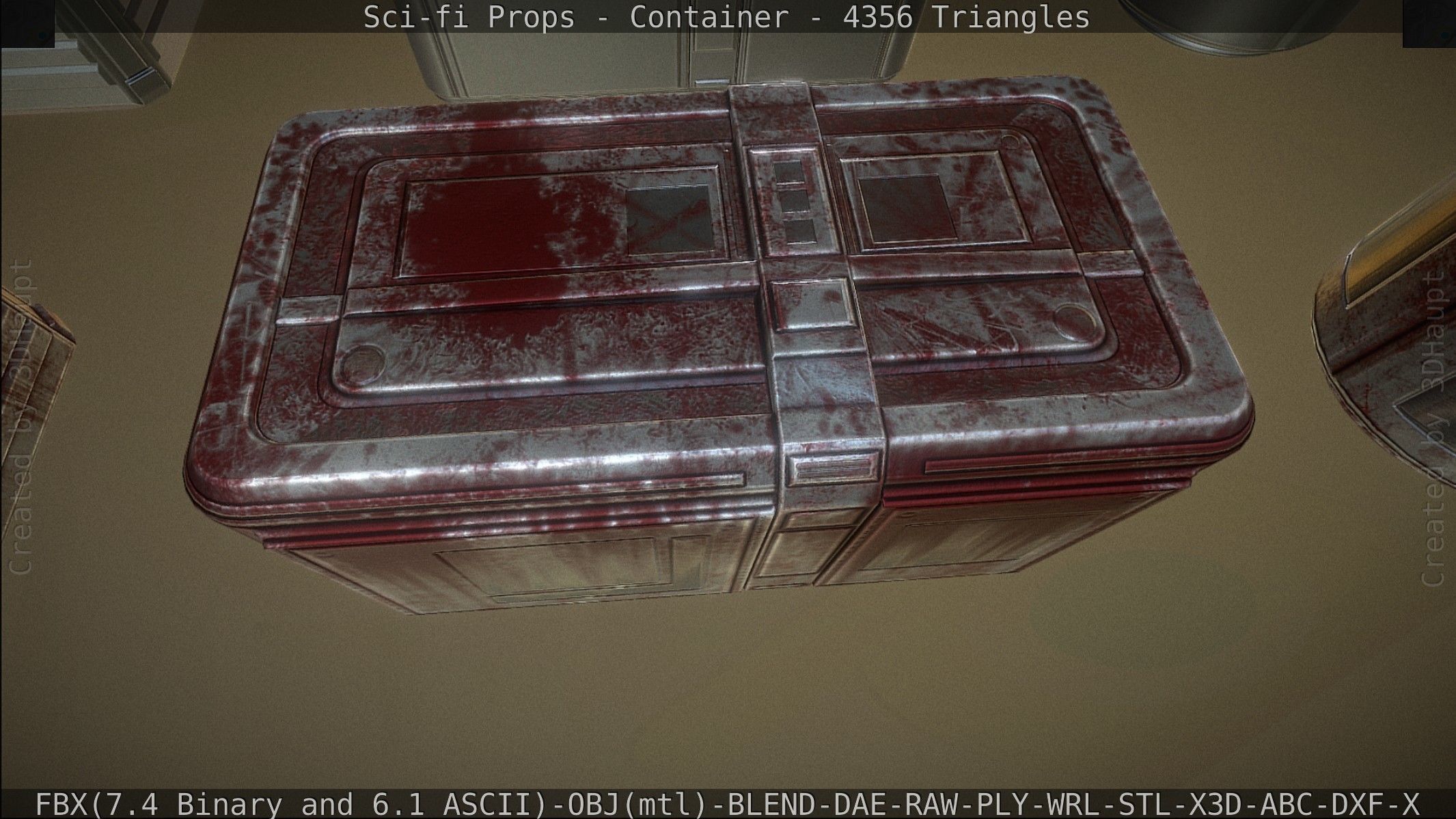 Sci-fi Props Low-poly 3D model_119