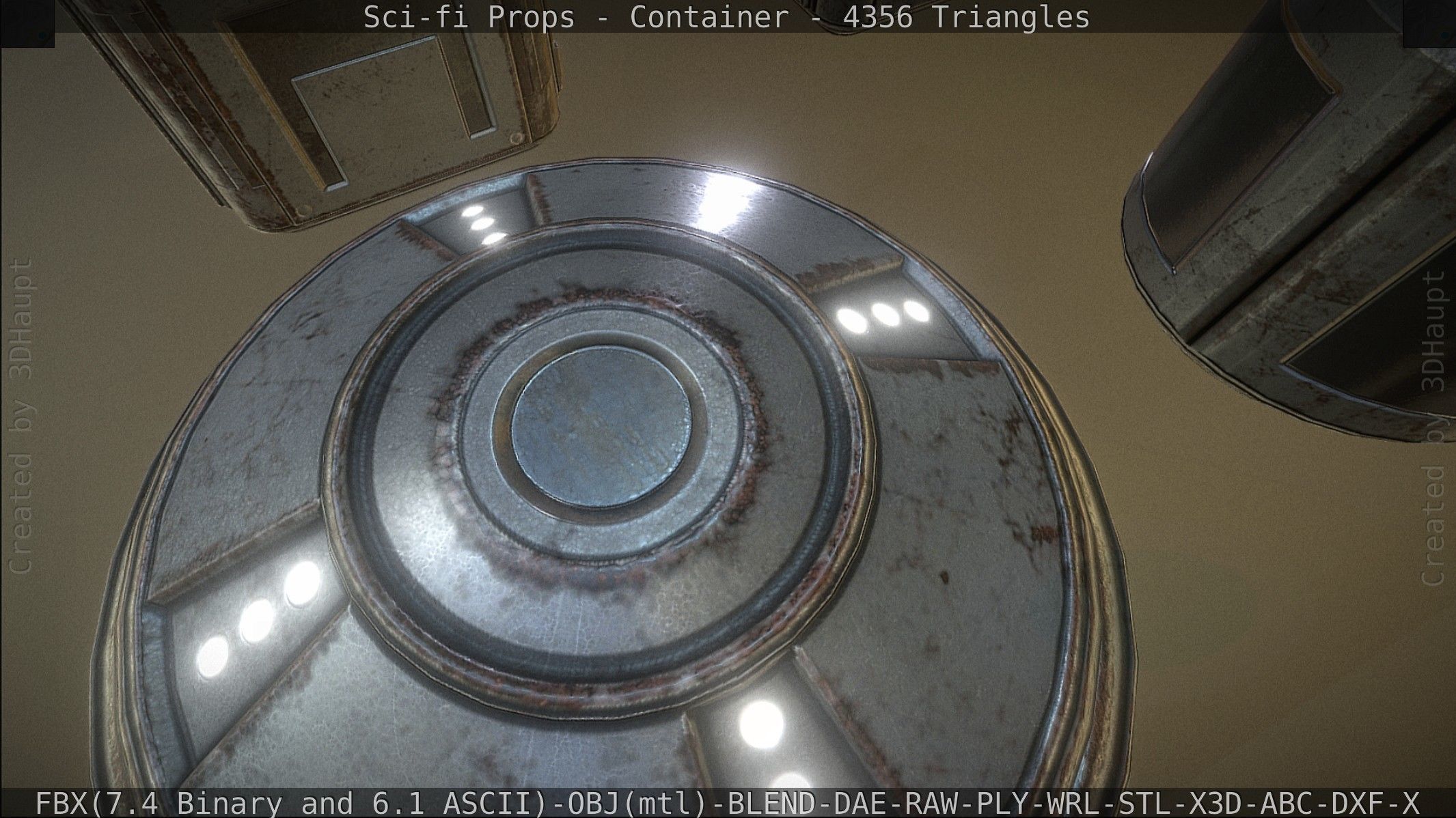 Sci-fi Props Low-poly 3D model_37