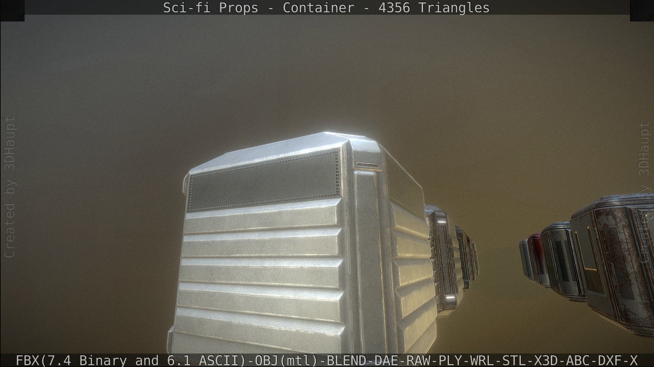 Sci-fi Props Low-poly 3D model_16