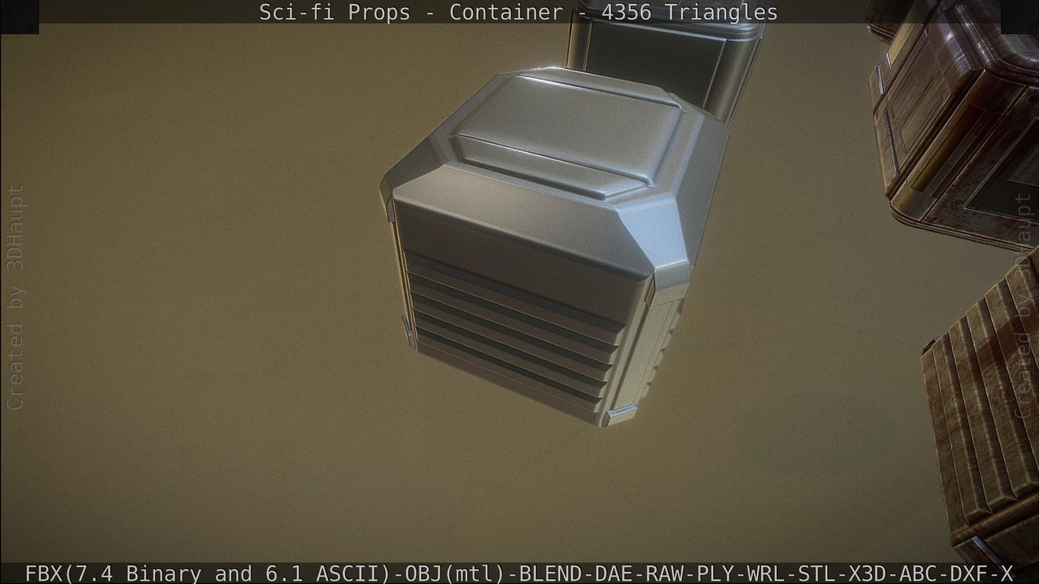 Sci-fi Props Low-poly 3D model_140