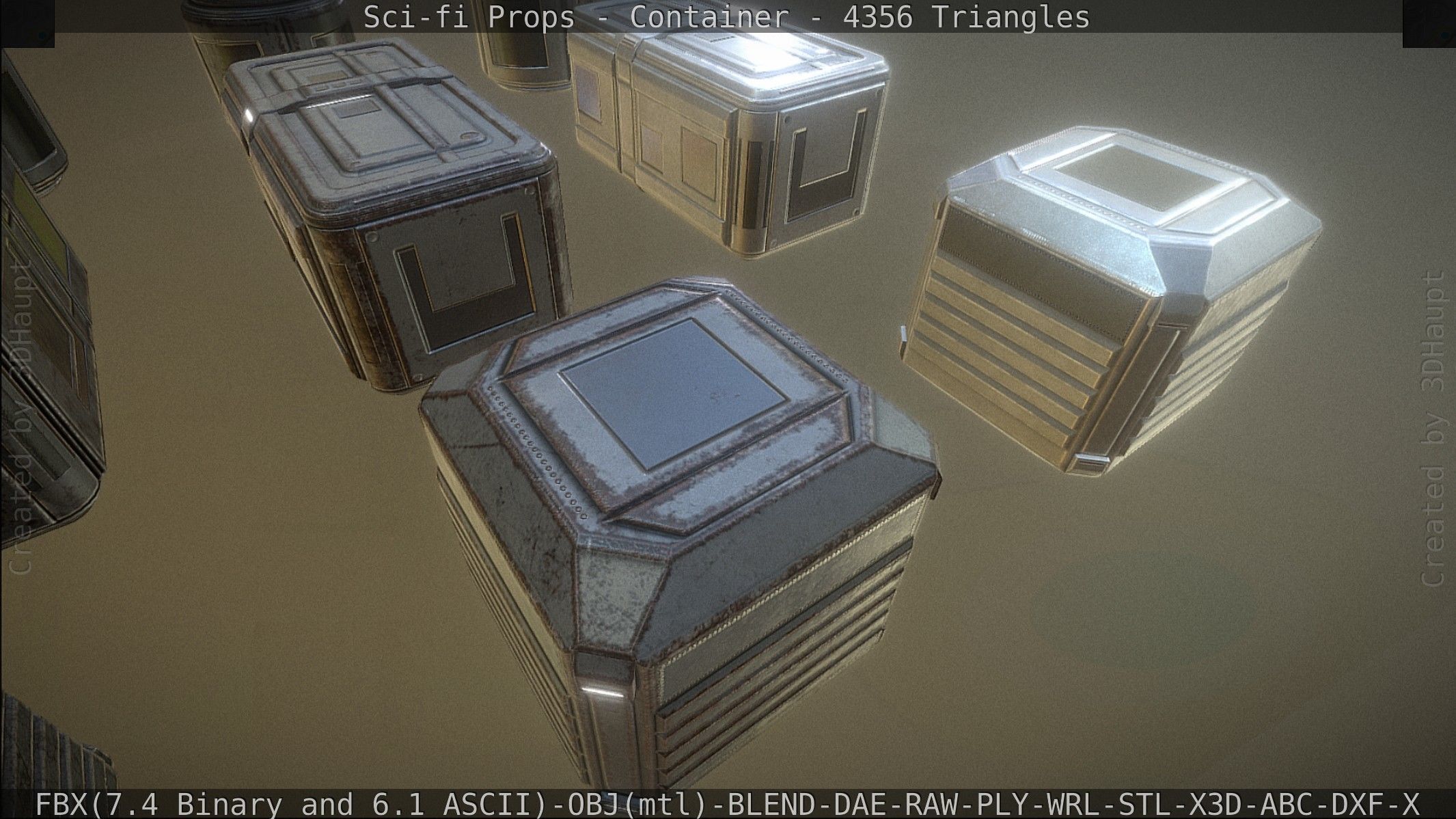 Sci-fi Props Low-poly 3D model_62