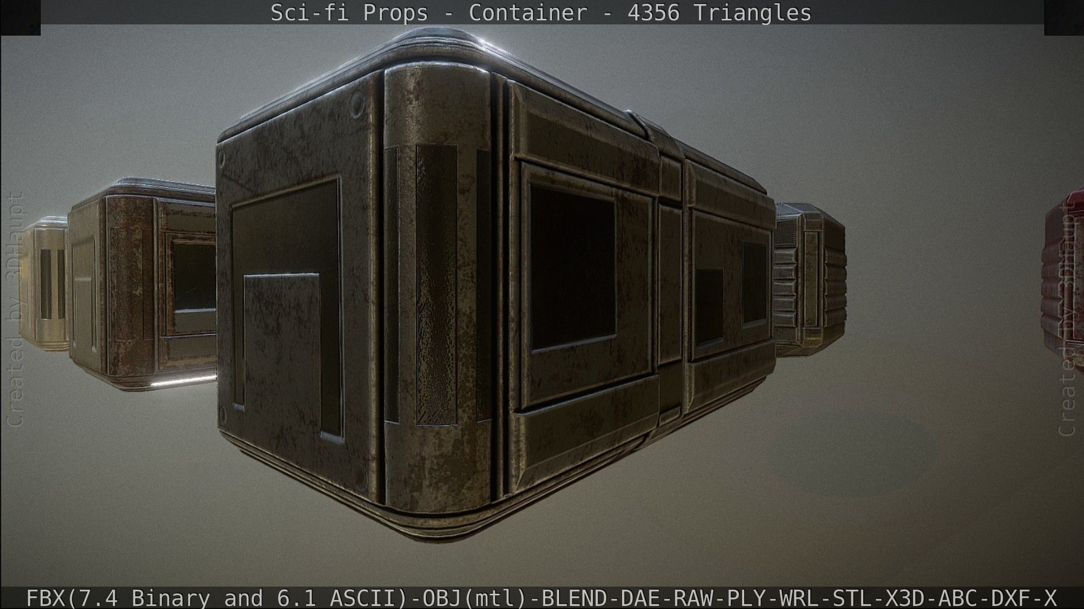 Sci-fi Props Low-poly 3D model_93