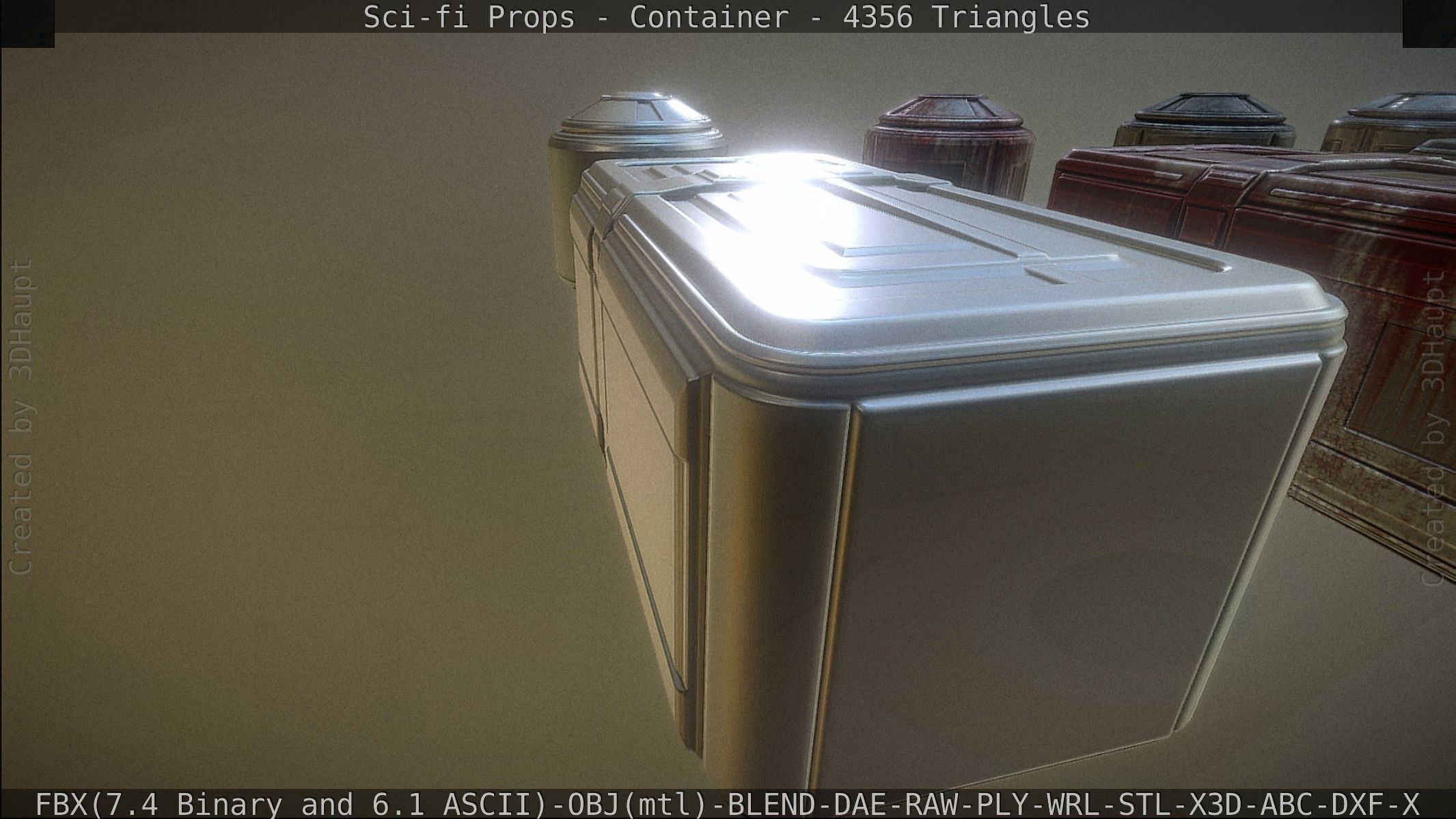 Sci-fi Props Low-poly 3D model_150