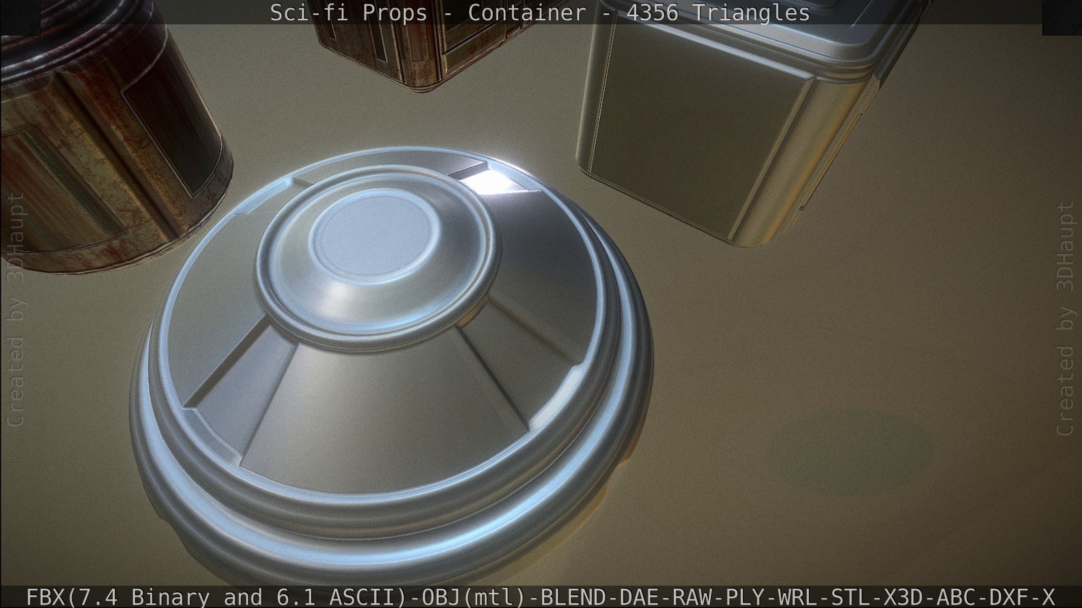 Sci-fi Props Low-poly 3D model_158