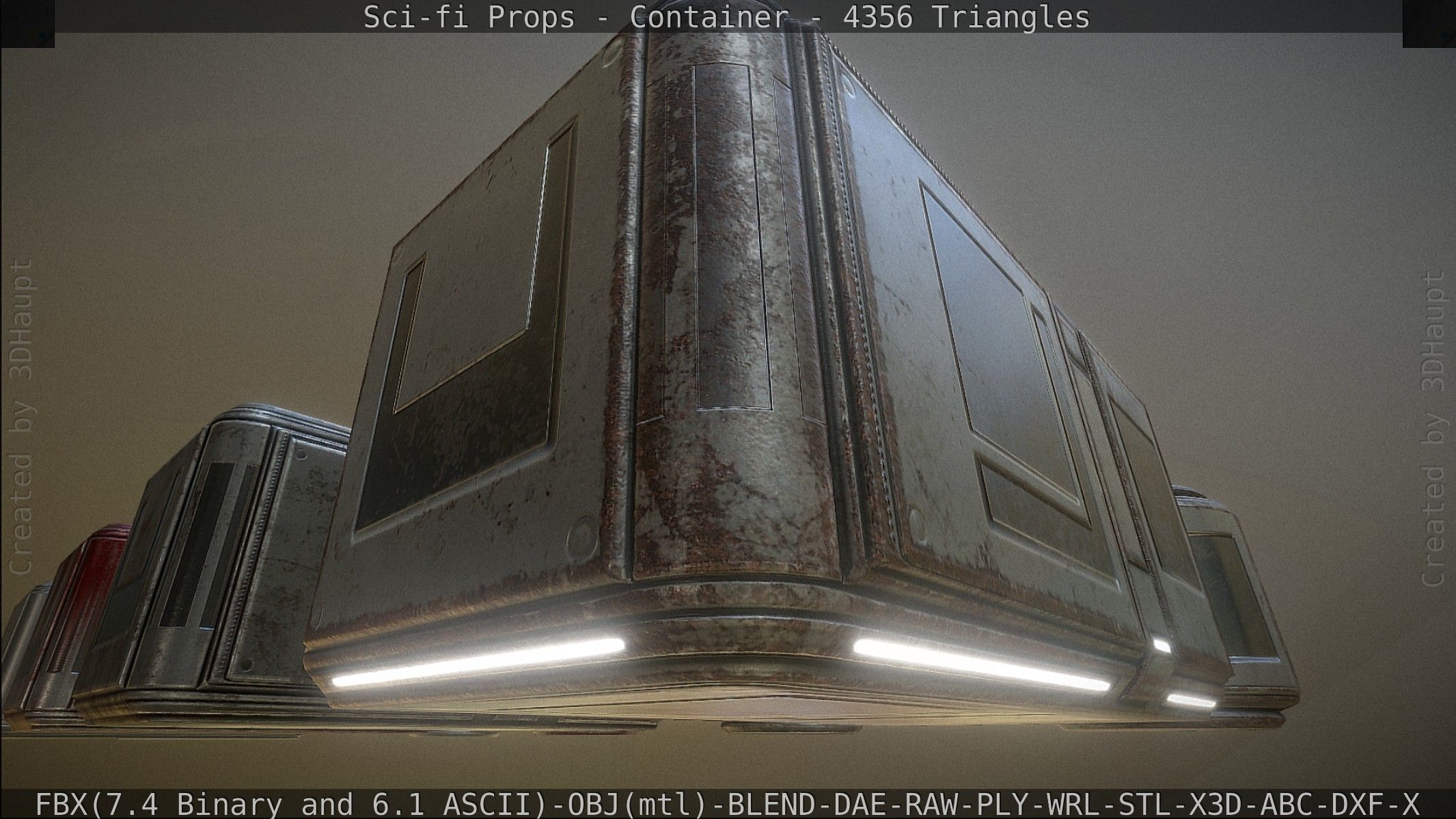 Sci-fi Props Low-poly 3D model_55