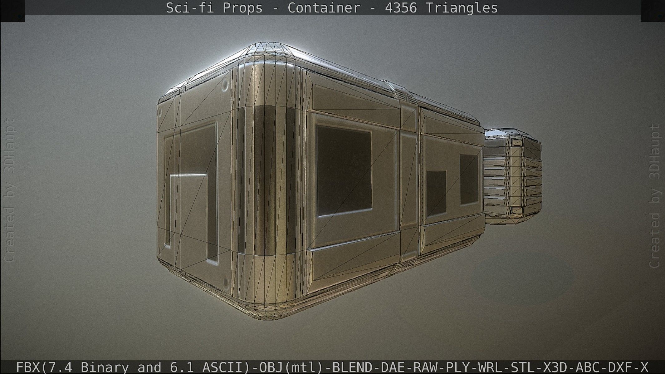Sci-fi Props Low-poly 3D model_198