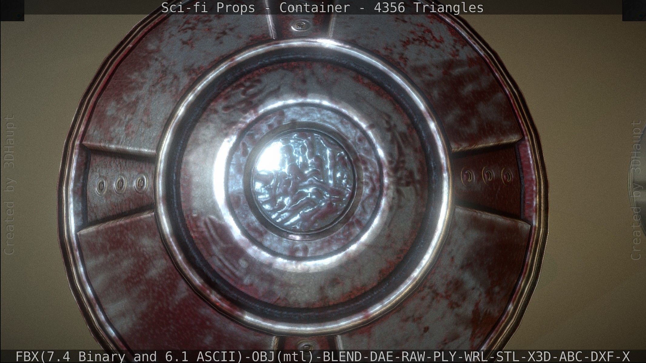 Sci-fi Props Low-poly 3D model_113