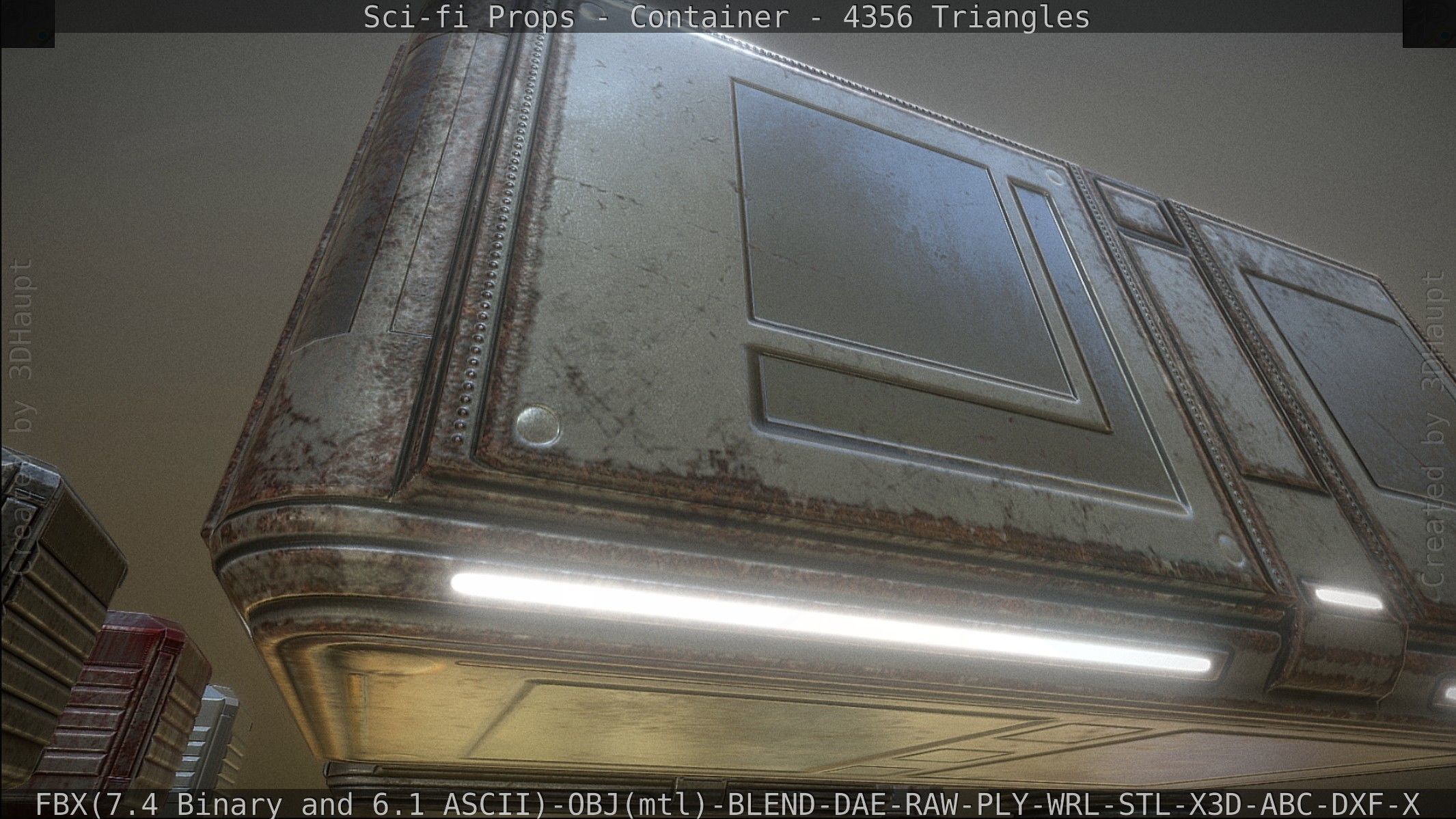 Sci-fi Props Low-poly 3D model_53