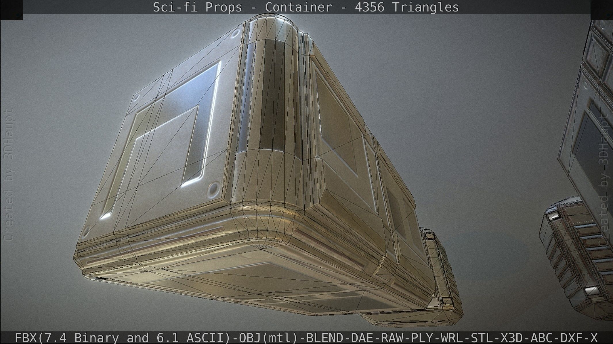 Sci-fi Props Low-poly 3D model_201