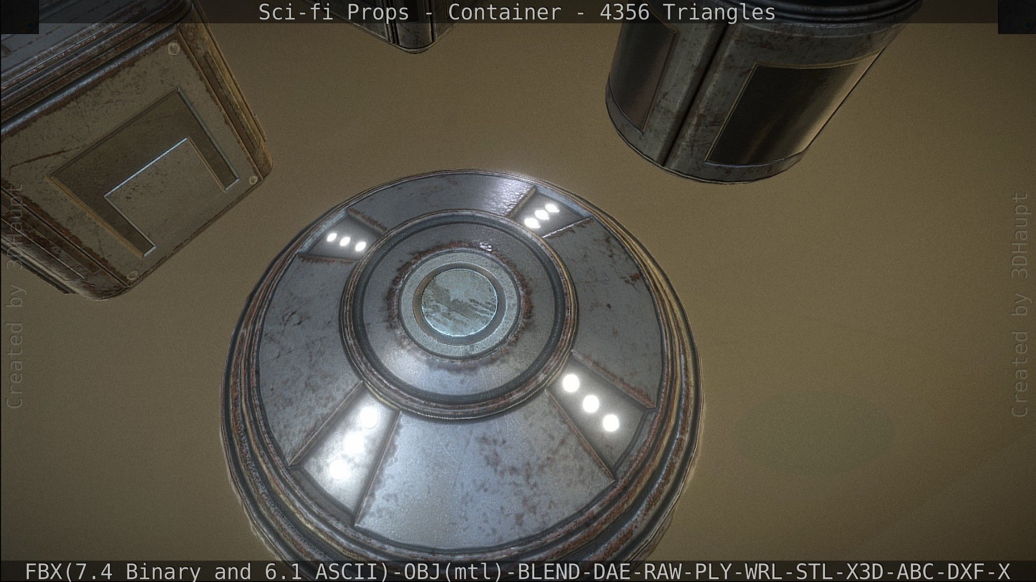 Sci-fi Props Low-poly 3D model_33