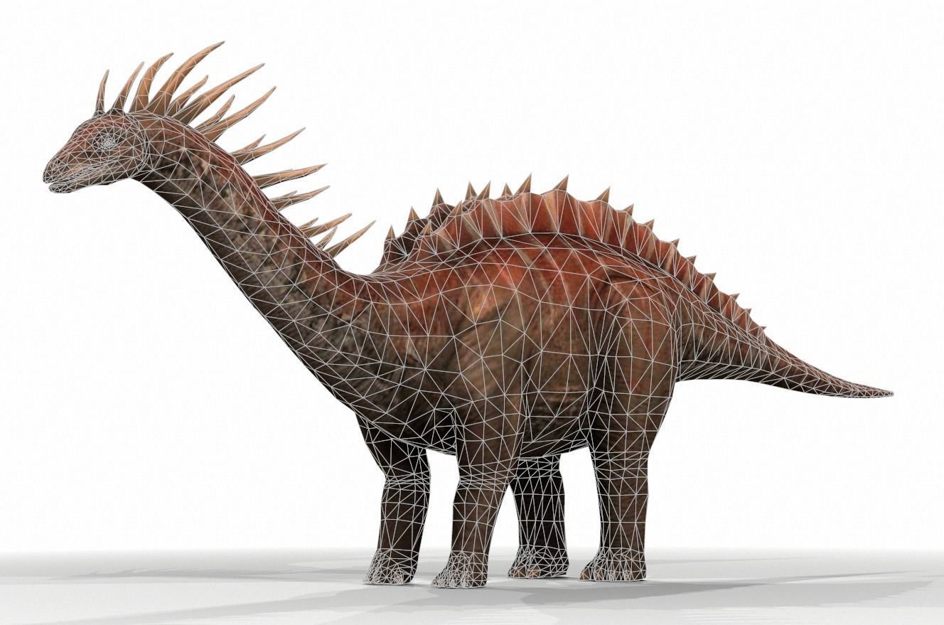 Dinosaur 07 Low-poly 3D model_1