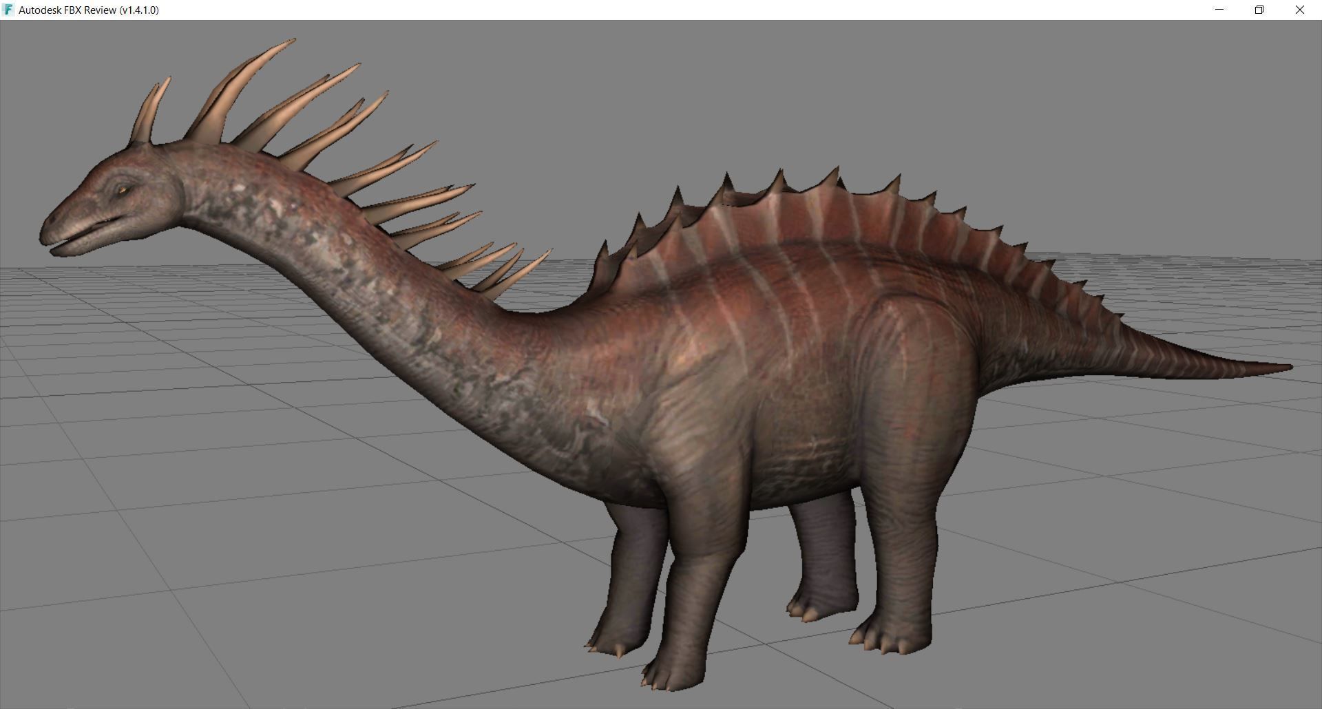 Dinosaur 07 Low-poly 3D model_2