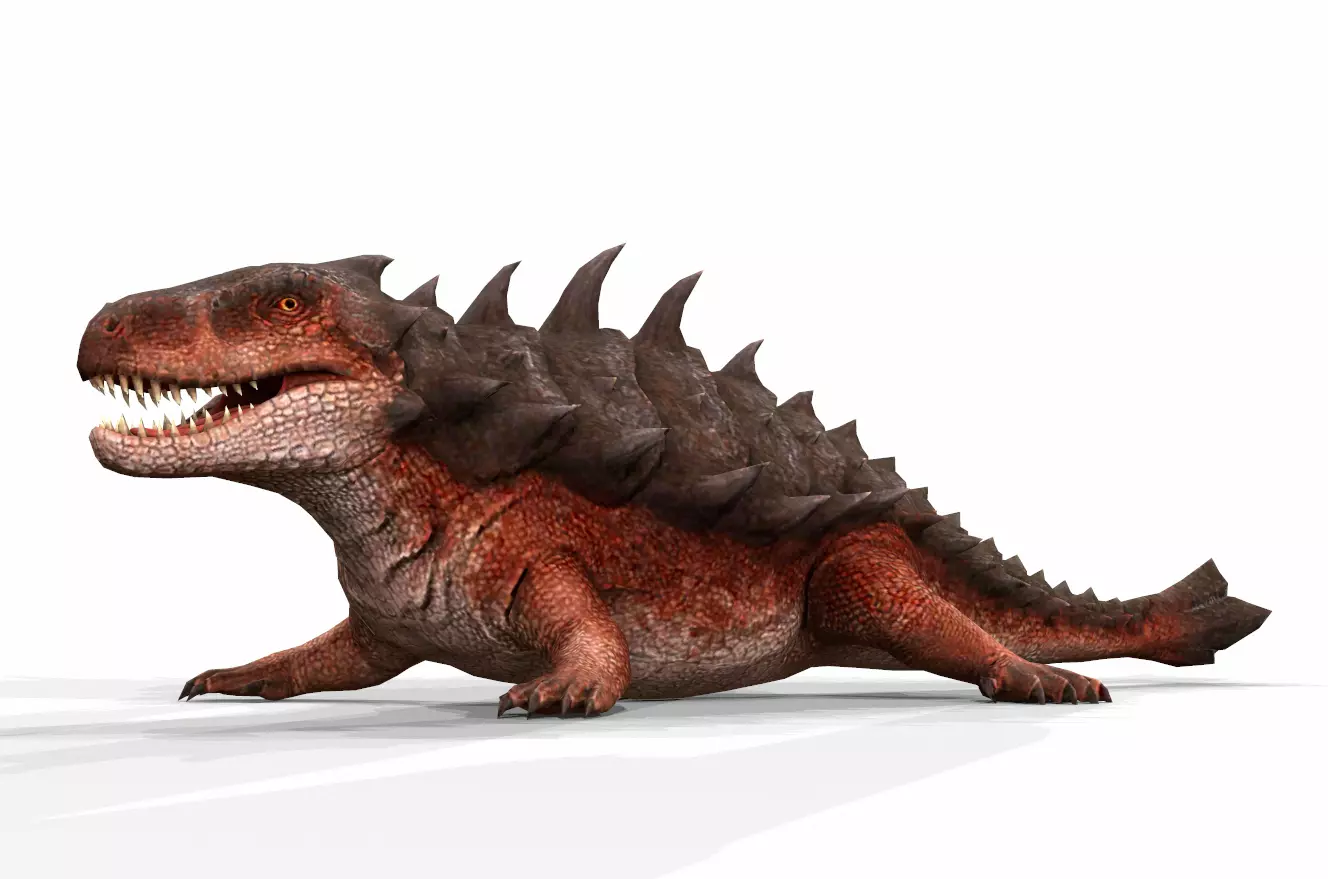 Dinosaur 10 Low-poly 3D model_0