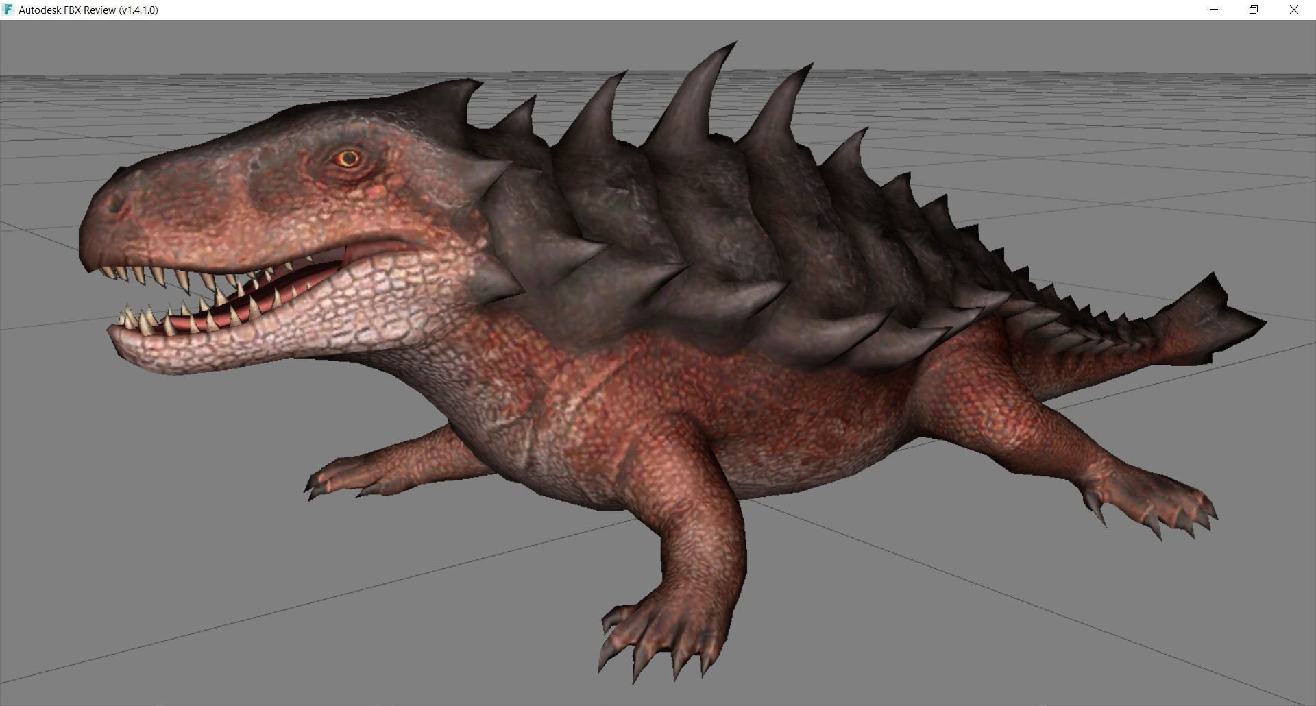 Dinosaur 10 Low-poly 3D model_2