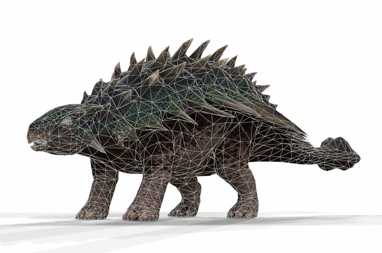 Dinosaur 12 Low-poly 3D model_1