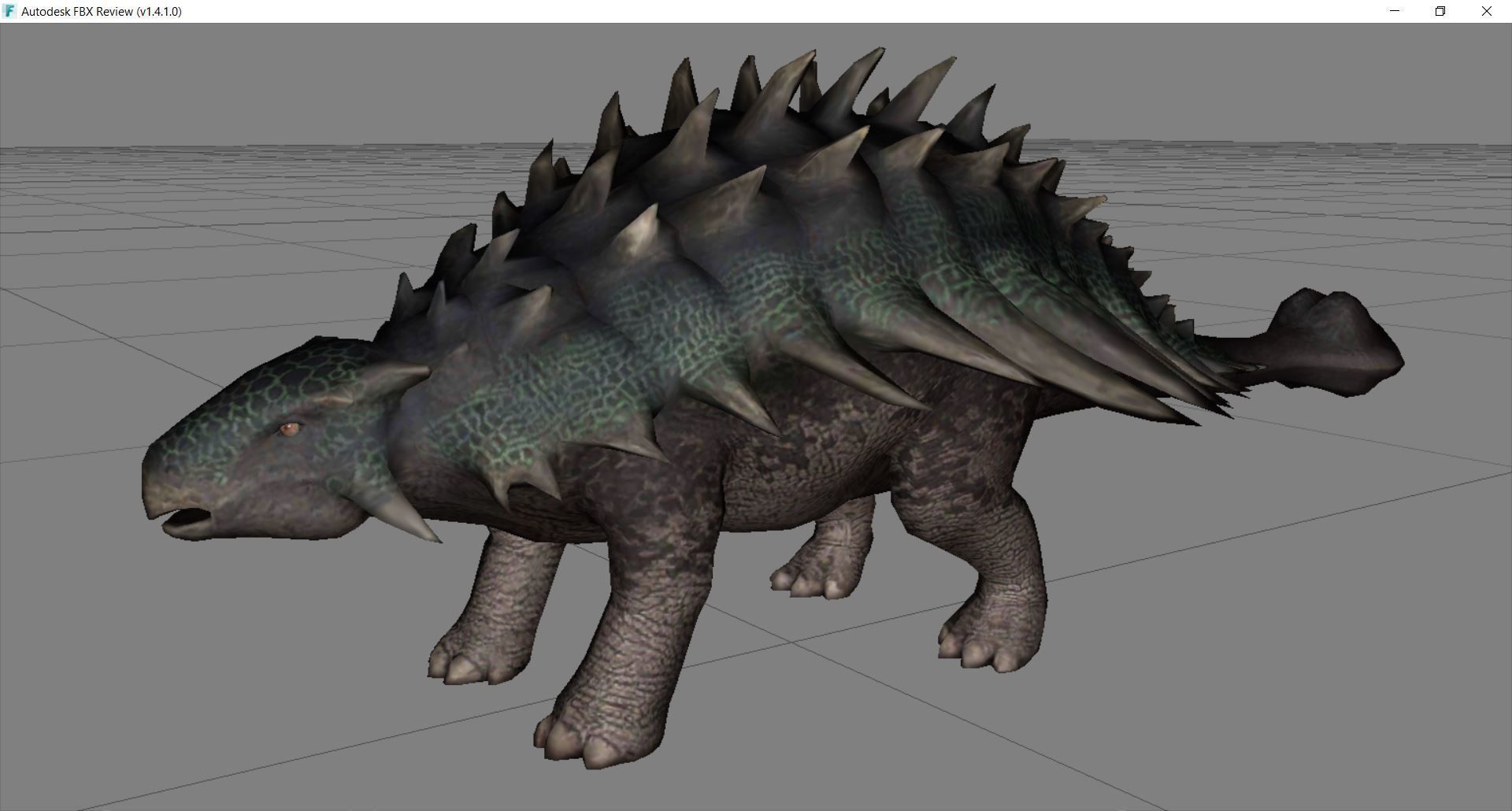 Dinosaur 12 Low-poly 3D model_2