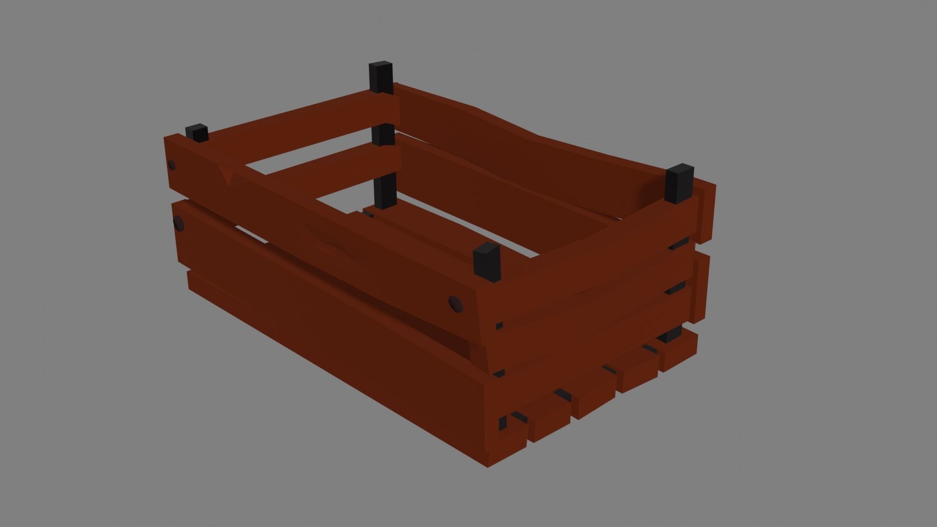 Lowpoly Damaged Wooden Create Free low-poly 3D model_3