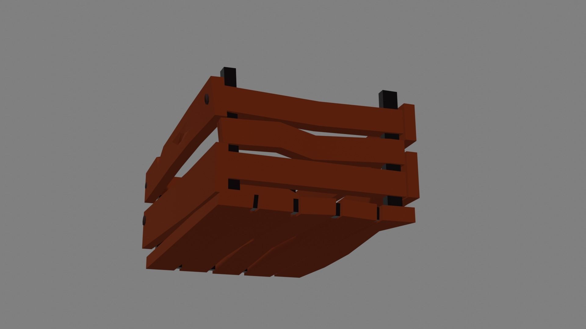 Lowpoly Damaged Wooden Create Free low-poly 3D model_4