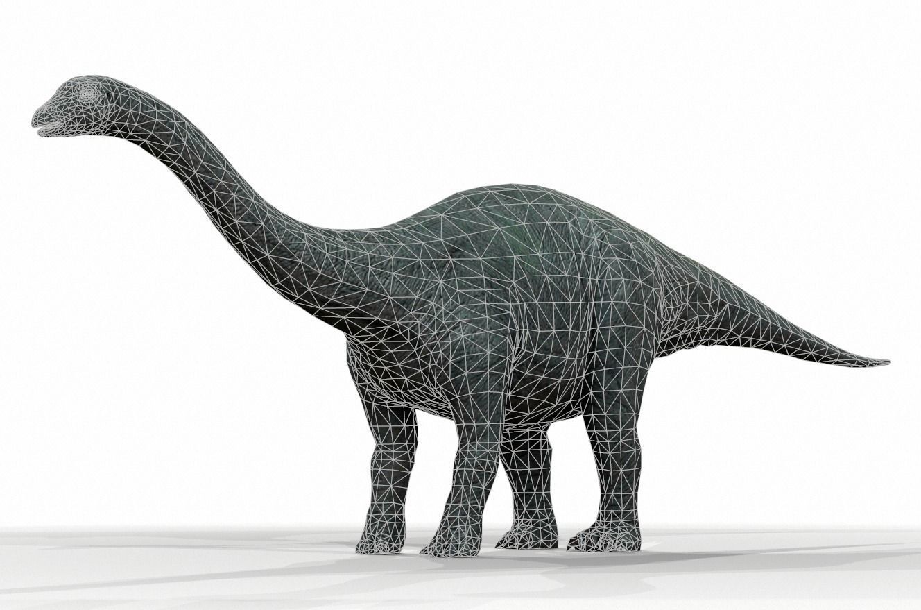 Dinosaur 14 Low-poly 3D model_1