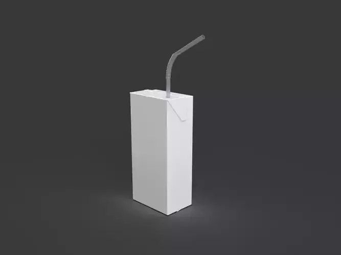 Juice Box with Straw