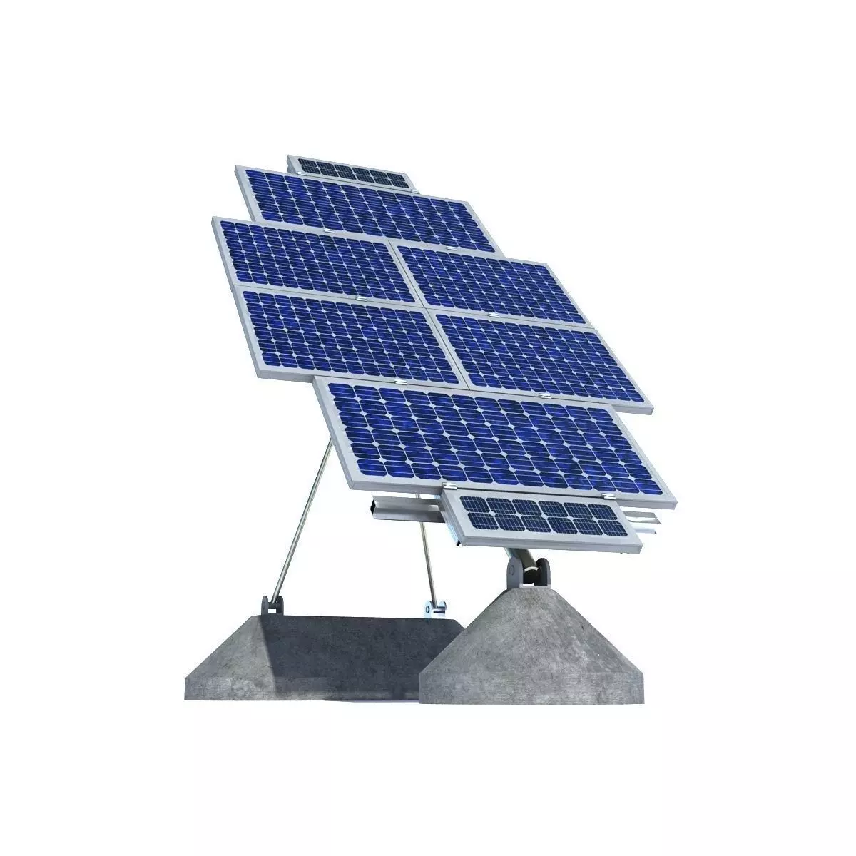 Solar Panel Farm High Detaile 3D model