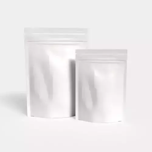 Updated Resealable Food Pouch Coffee Bags 3D model 2