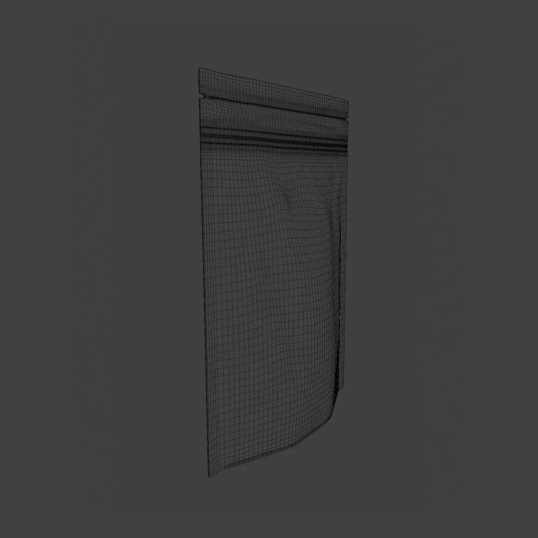 Updated Resealable Food Pouch Coffee Bags 3D model_6