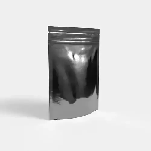 Updated Resealable Food Pouch Coffee Bags 3D model 4