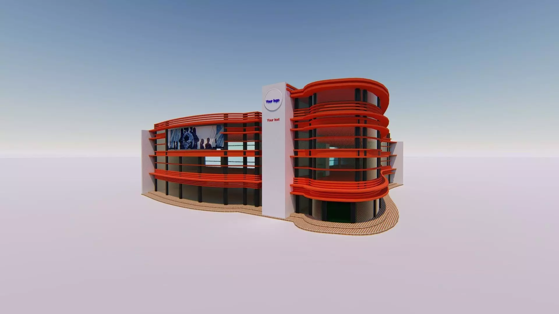 Building for Office 3D model