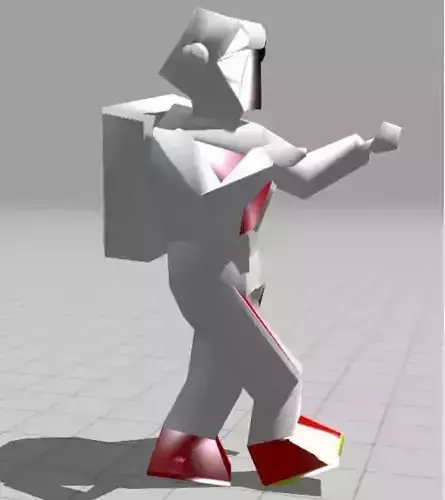 Low Poly Astro Soldier 3d Model Game ready 3D model