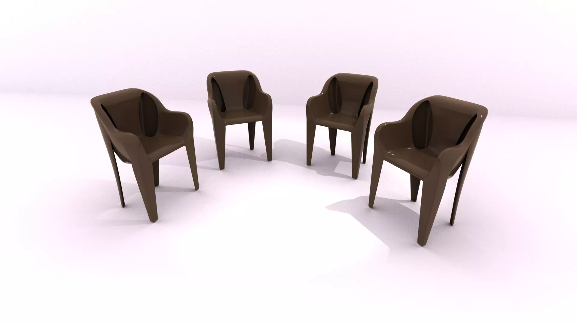 Plastic Chairs Free 3D model