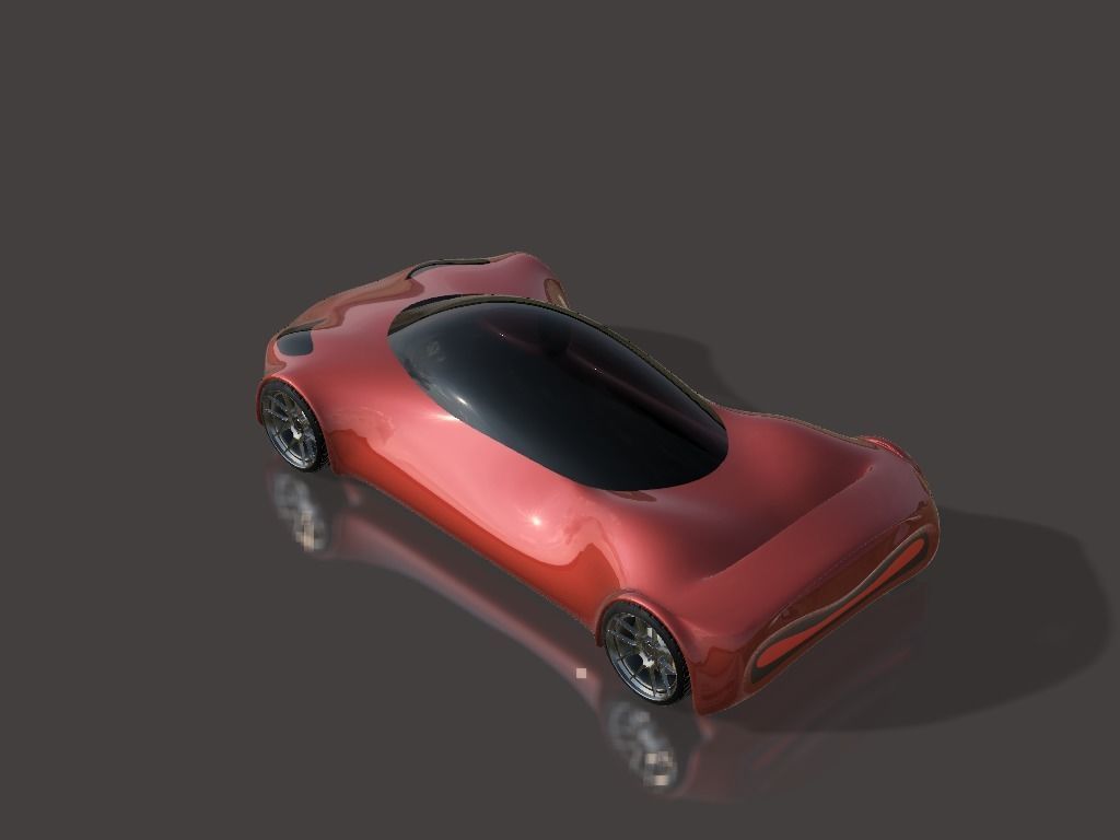 Future Sports Car 3D model_2