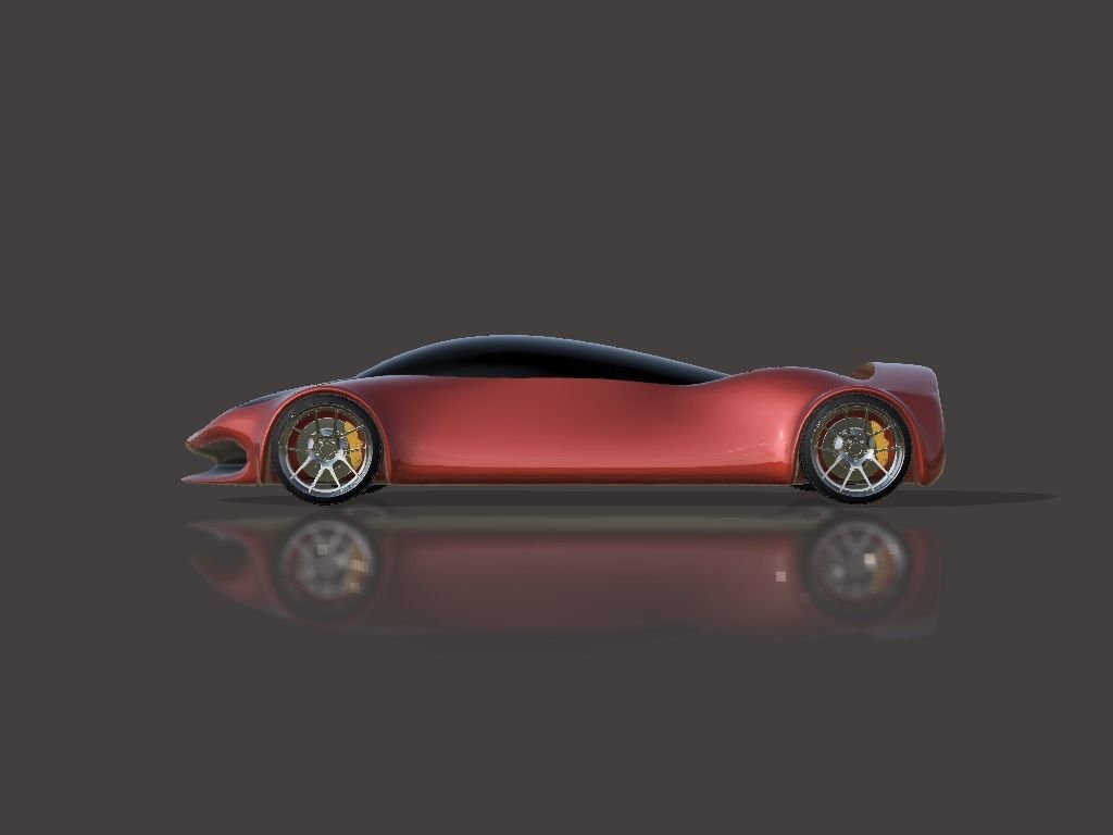 Future Sports Car 3D model_1