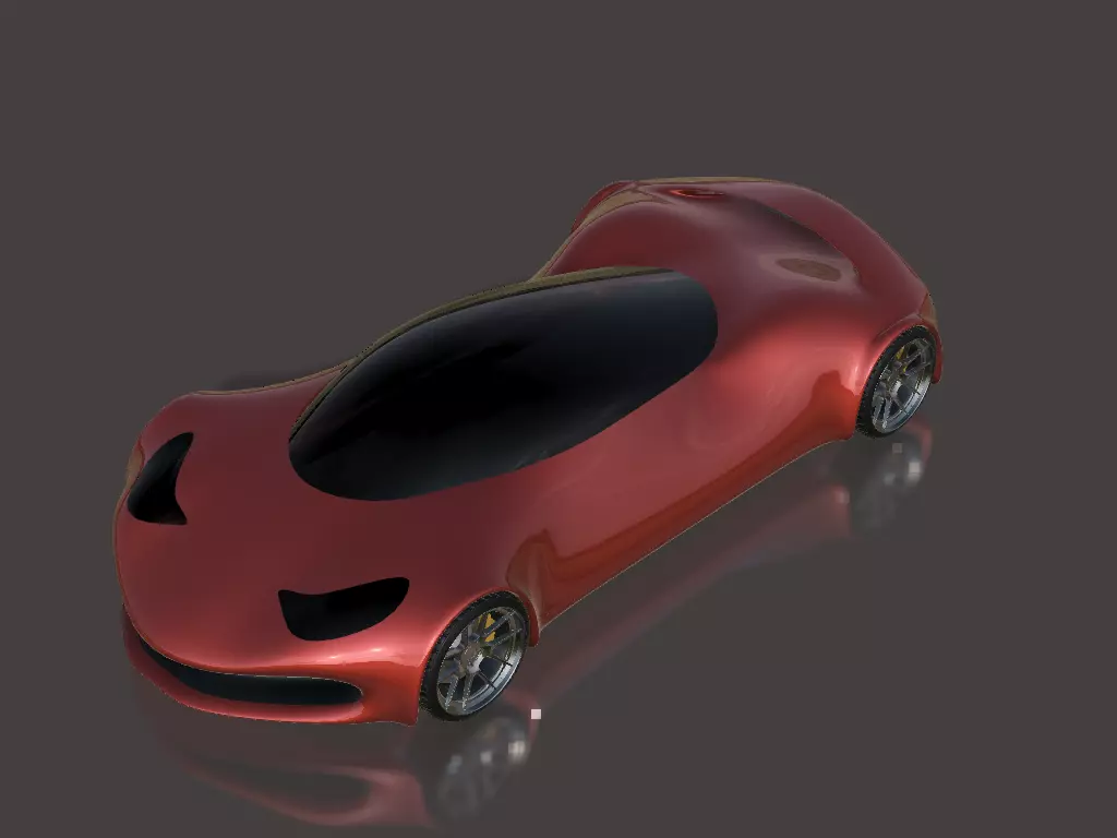 Future Sports Car 3D model_0