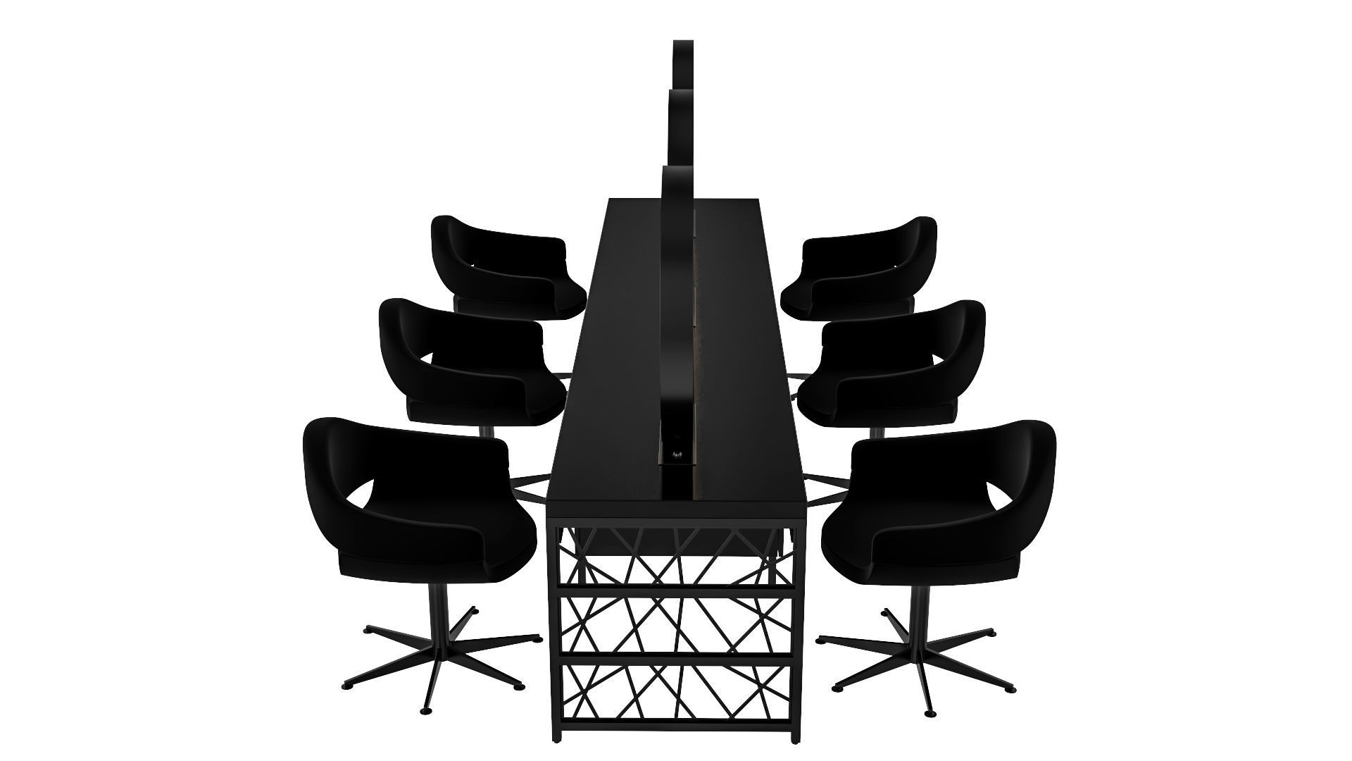 hair table black 3D model_25