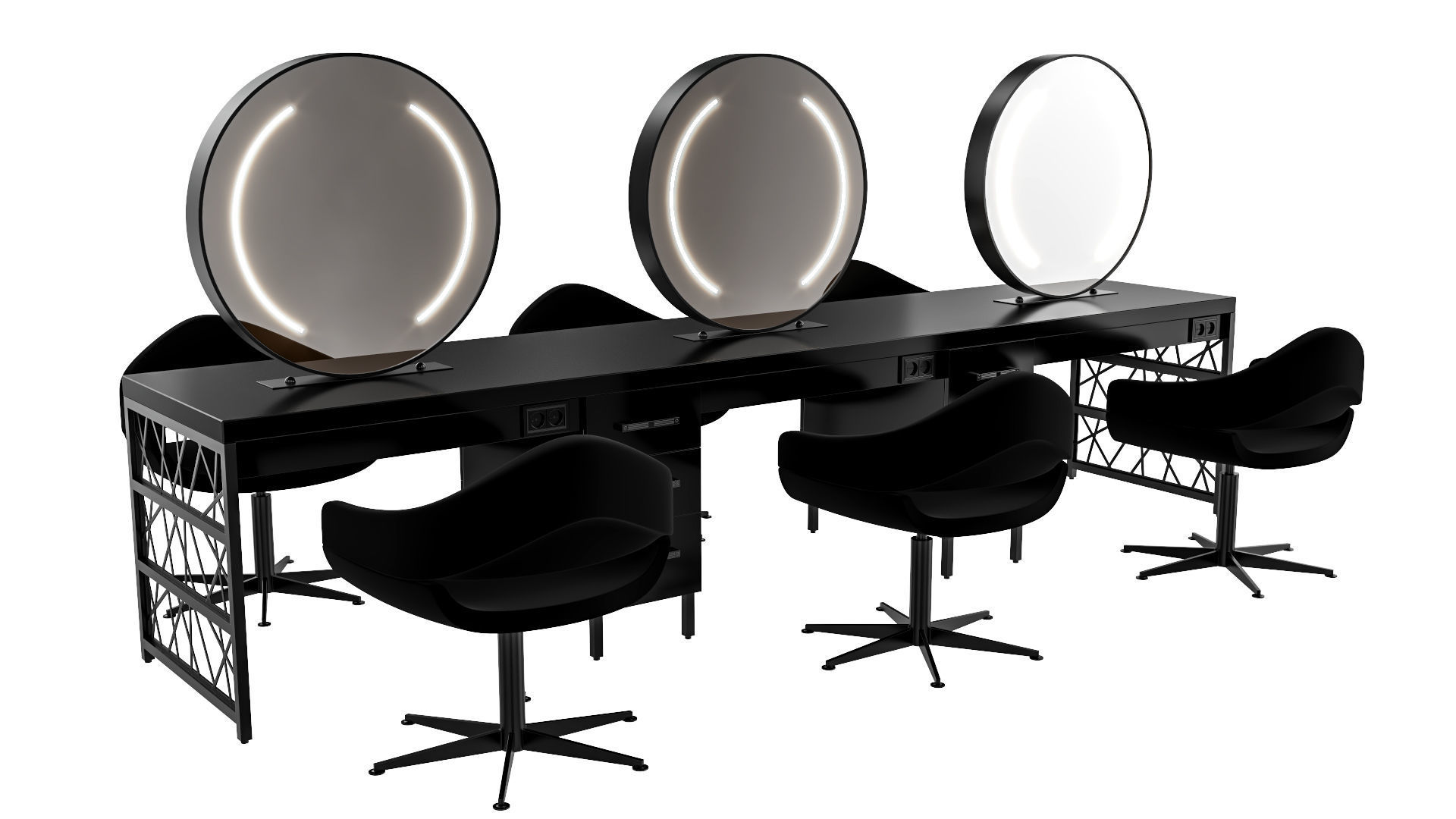 hair table black 3D model_72
