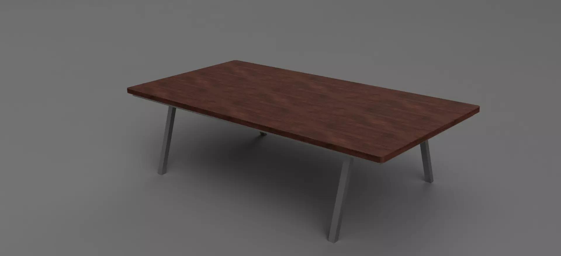 modern table Low-poly 3D model_0