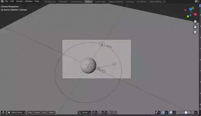 earth and moon animation