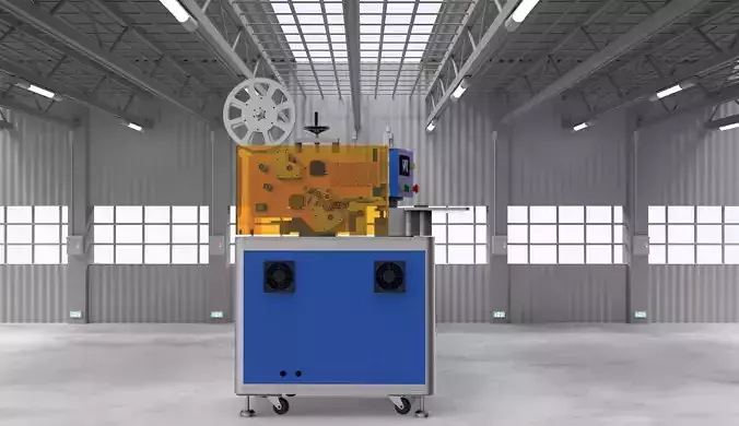 Double station rotary labeling machine