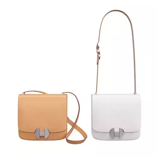Handbag-Hermes bag with two straps and handle