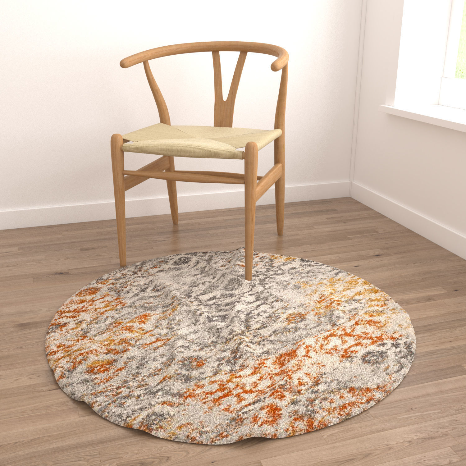 Round Rug Set 256 3D model_3